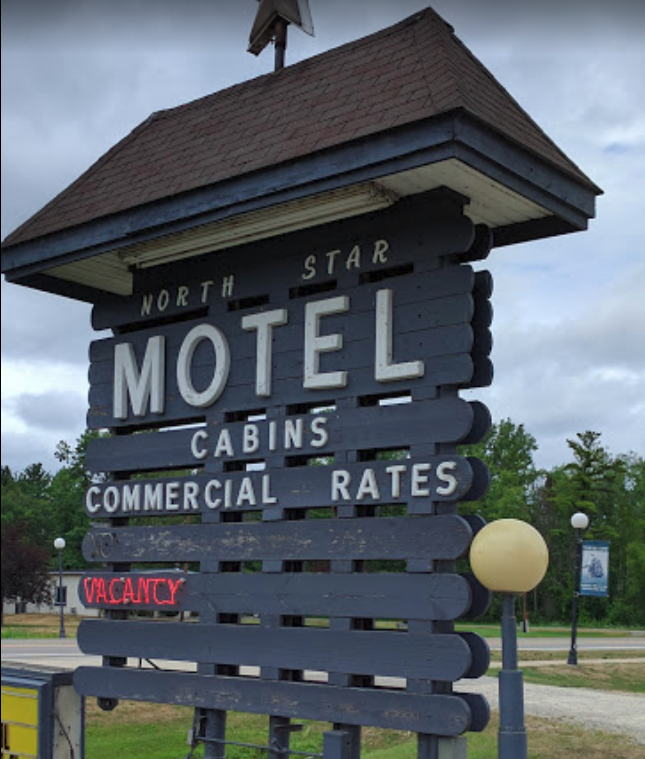 North Star Motel - Old Postcard View